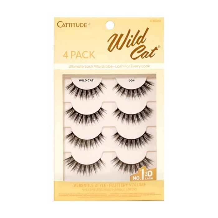 Cattitude Lash Wild Cat 4 Pairs #4LWC004