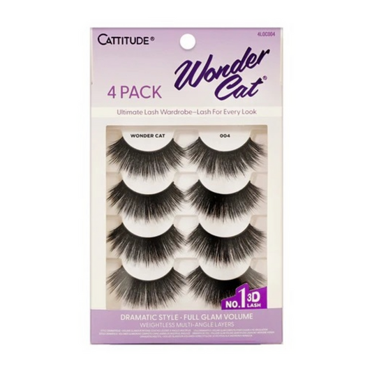 Cattitude Lash Wonder Cat 4 Pairs #4LOC004