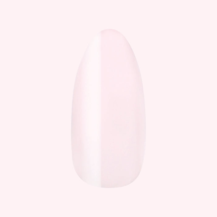 CCT Bridal Edition - Press-On | Long | Almond showing sheer soft pink long almond shaped false nail for at-home mani