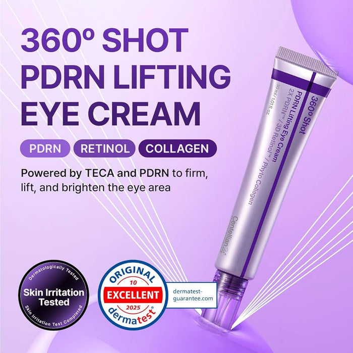 Centellian24 360º Shot PDRN Lifting Eye Cream 30ml كريم سنتيليان 24 360º شوت بي دي آر إن لشد منطقة العين - Princess Cosmetics Qatar