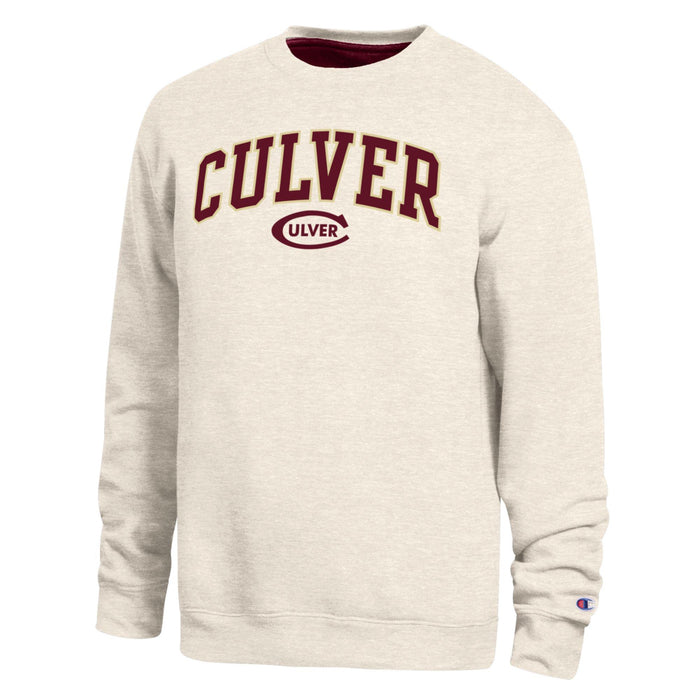 Champion Men's Contrast Crewneck Sweatshirt - Winter White