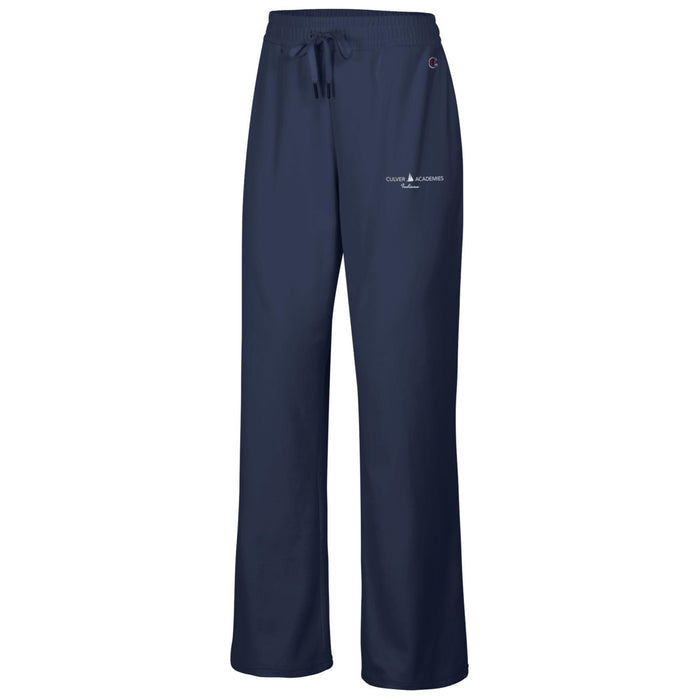 Champion Women's Sueded Soft Touch Wide Leg Pant - Navy
