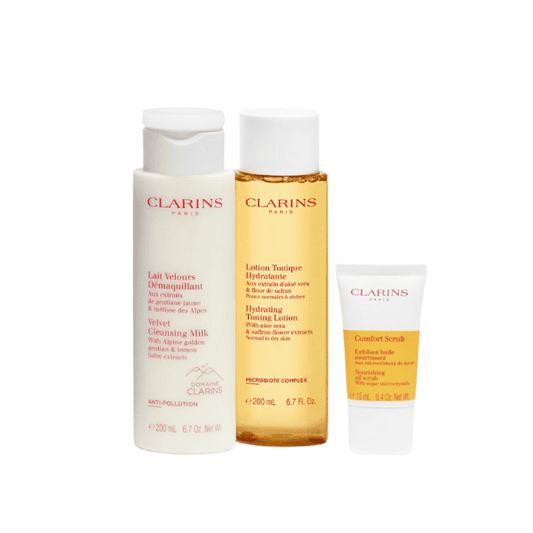 Clarins Gift Sets 4 Pcs Velvet Premium Cleansing