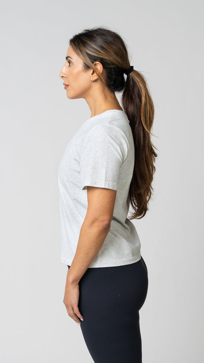 Classic Tee in Heather Fog Grey - view 2