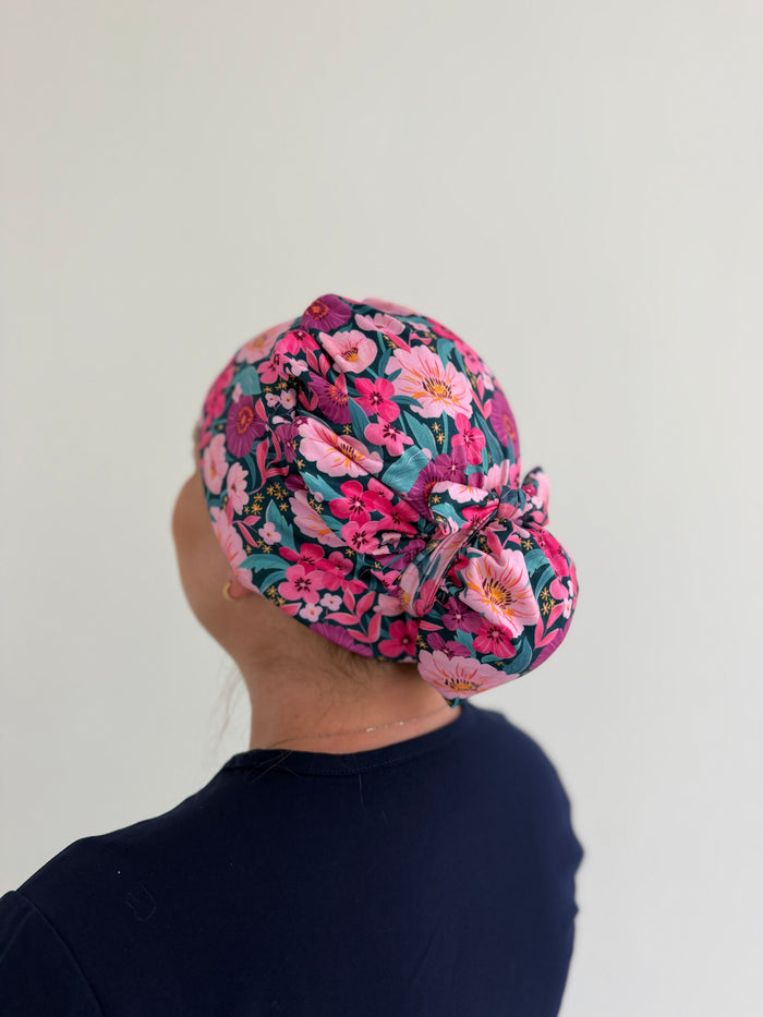 CloudCaps Scrub Cap | Fuchsia Floral
