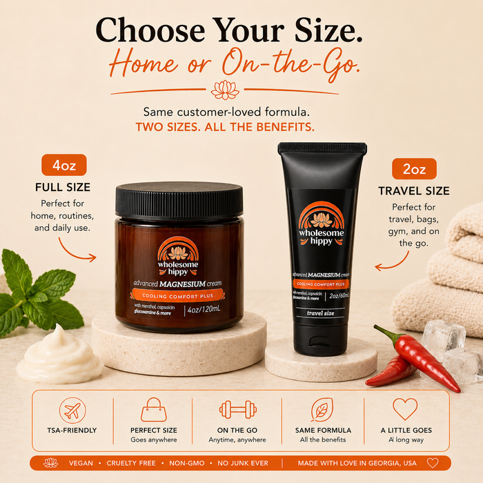 Cooling Comfort Plus Advanced Magnesium Cream | 2oz | Travel