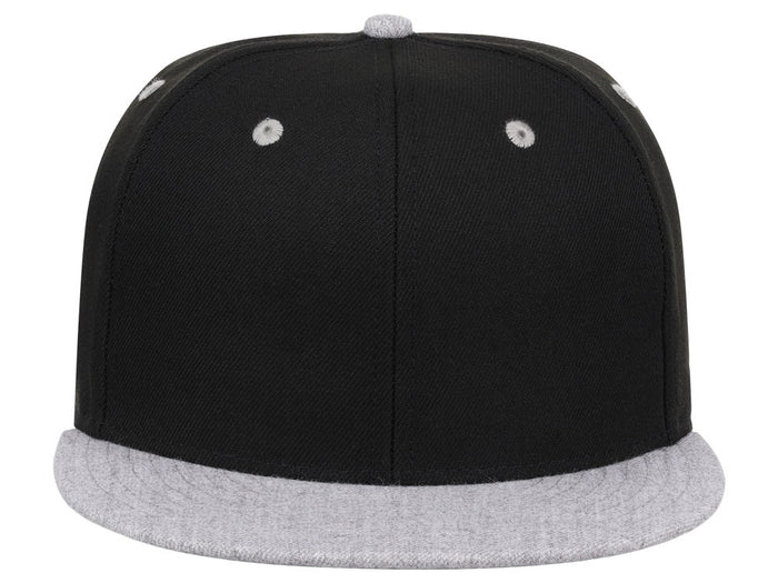 Crowns By Lids Dime Snapback Cap - Black/Heather Grey