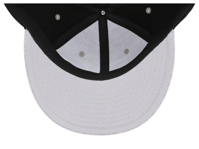Crowns By Lids Dime Snapback Cap - Black/Heather Grey