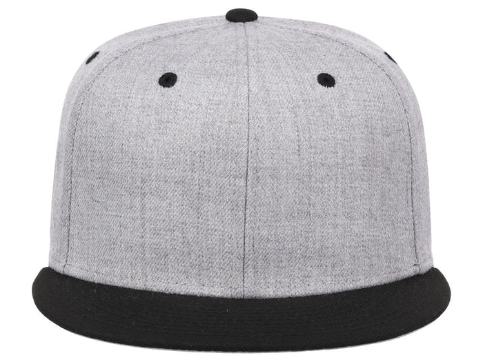 Crowns By Lids Dime Snapback Cap - Heather Grey/Black