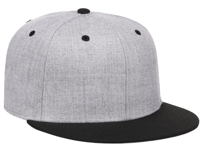 Crowns By Lids Dime Snapback Cap - Heather Grey/Black