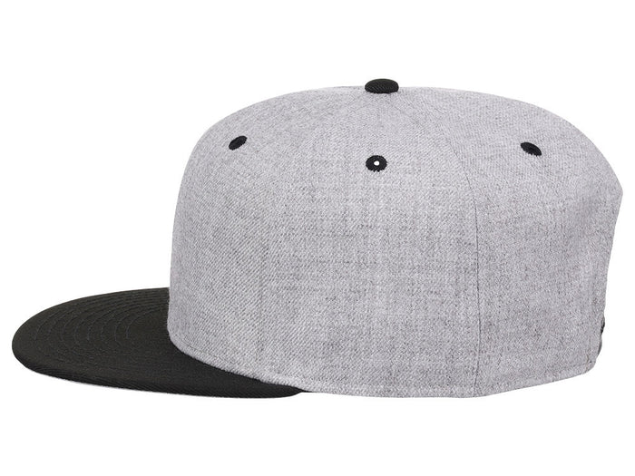 Crowns By Lids Dime Snapback Cap - Heather Grey/Black