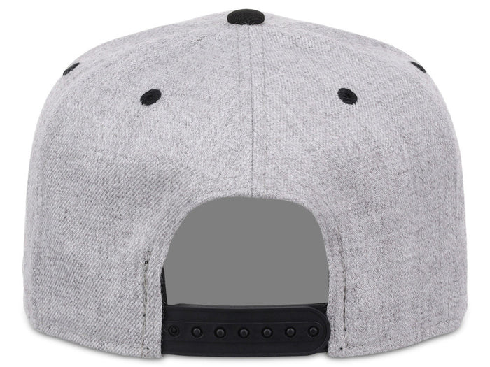 Crowns By Lids Dime Snapback Cap - Heather Grey/Black