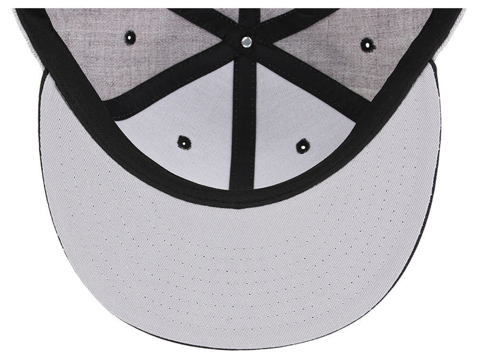 Crowns By Lids Dime Snapback Cap - Heather Grey/Black