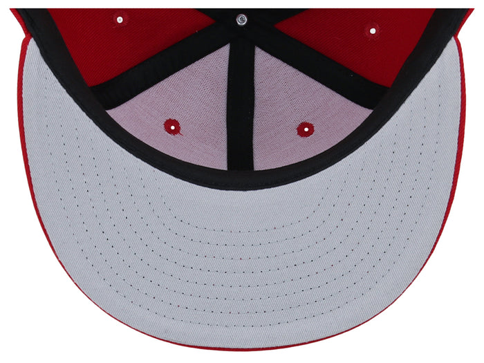 Crowns By Lids Dime Snapback Cap - Red