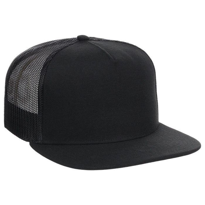 Crowns by Lids Essential 5-Panel Trucker - Black
