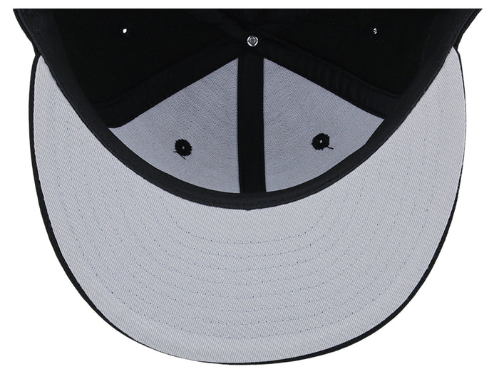 Crowns By Lids Full Court Fitted Cap - Black/Grey