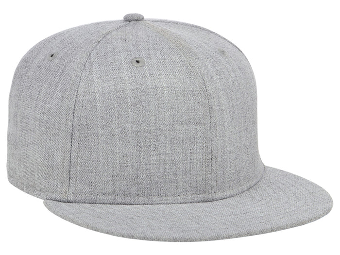 Crowns By Lids Full Court Fitted Cap - Heather Grey