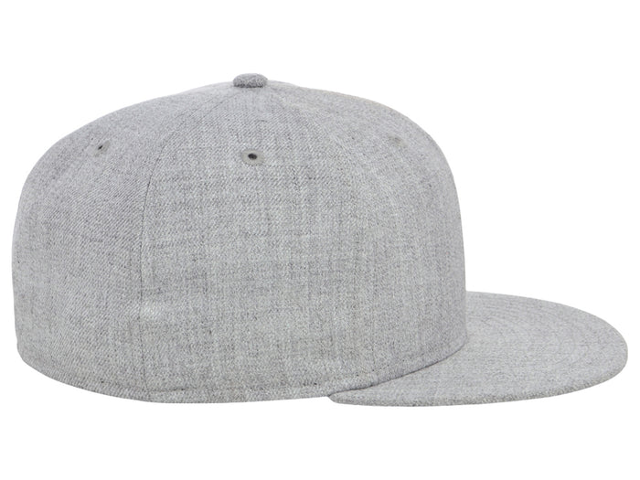 Crowns By Lids Full Court Fitted Cap - Heather Grey