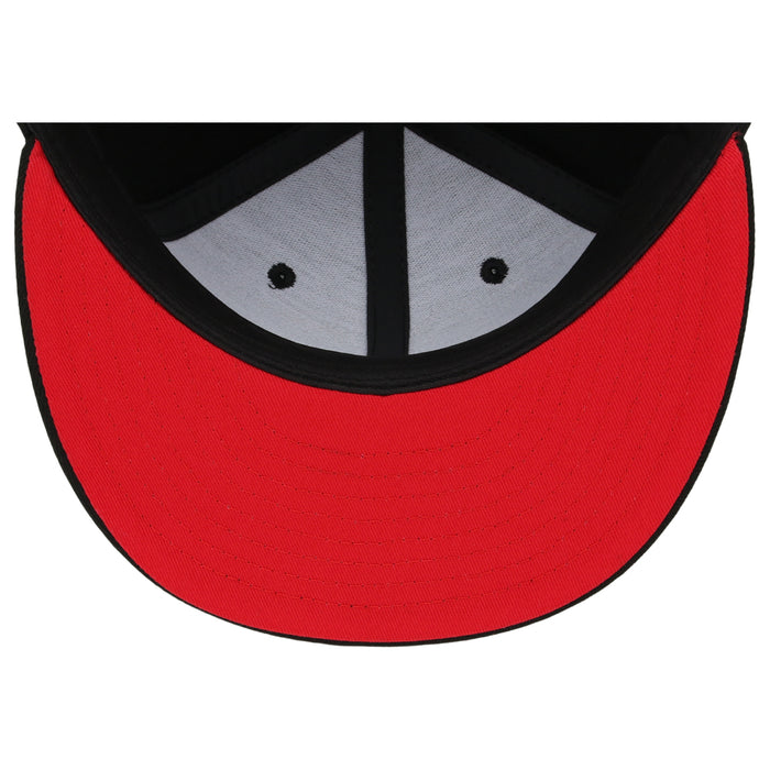 Crowns By Lids Full Court Fitted UV Cap - Black/Red