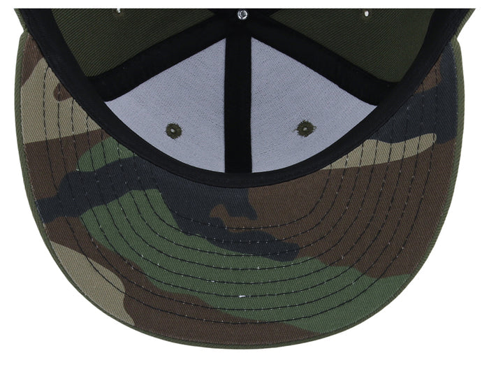 Crowns By Lids Full Court Fitted UV Cap - Olive/Camo