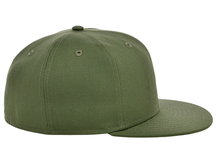 Crowns By Lids Full Court Fitted UV Cap - Olive/Camo