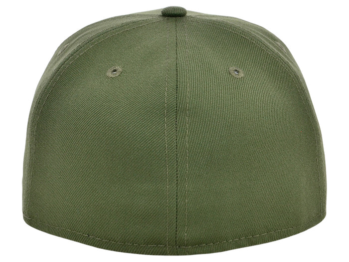 Crowns By Lids Full Court Fitted UV Cap - Olive/Camo
