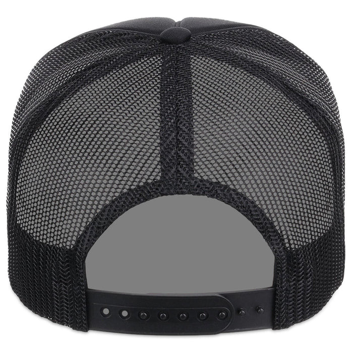 Crowns By Lids Screen Foam Trucker Cap - Black/Black
