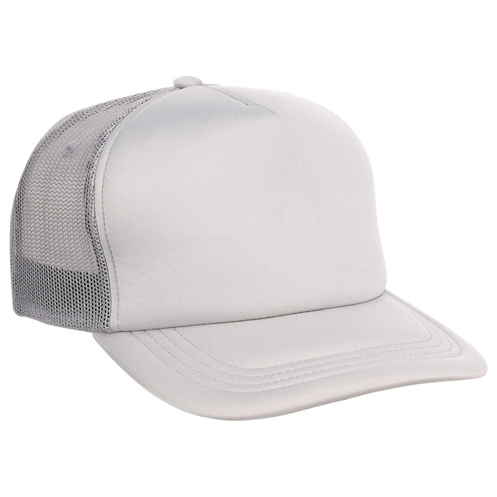 Crowns By Lids Screen Foam Trucker Cap - Grey/Grey