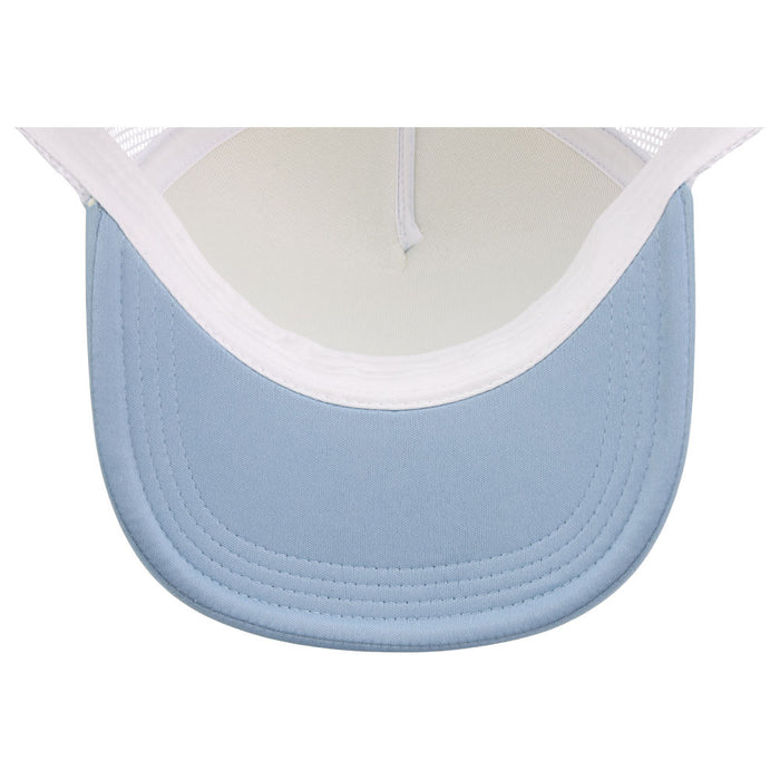 Crowns By Lids Screen Foam Trucker Cap - Light Blue/White