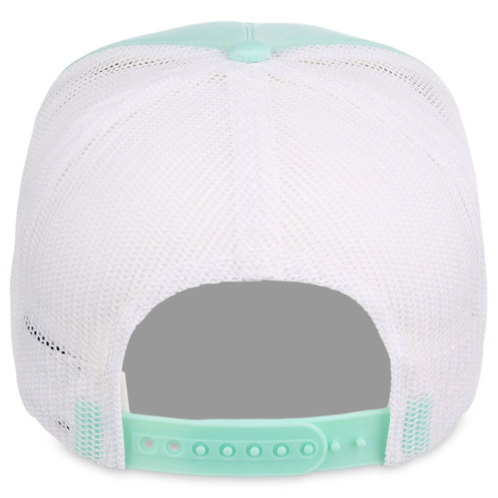 Crowns By Lids Screen Foam Trucker Cap - Light Green/White