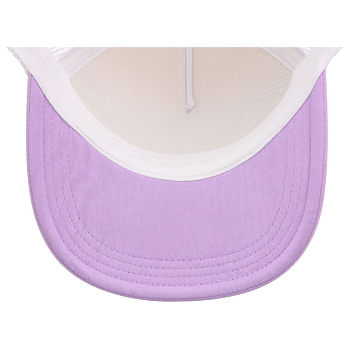 Crowns By Lids Screen Foam Trucker Cap - Purple/White