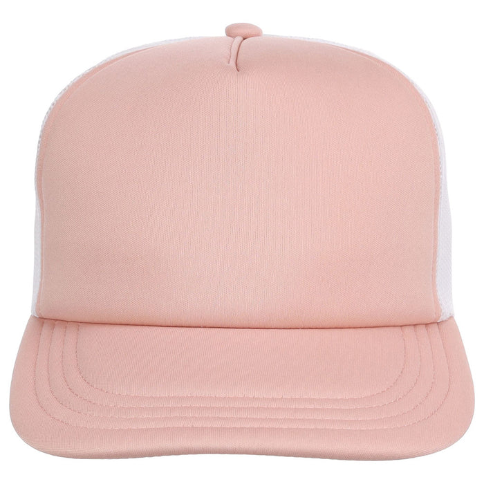 Crowns By Lids Screen Foam Trucker Cap - Rose/White