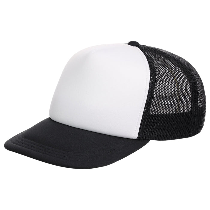Crowns By Lids Screen Foam Trucker Cap - White/Black