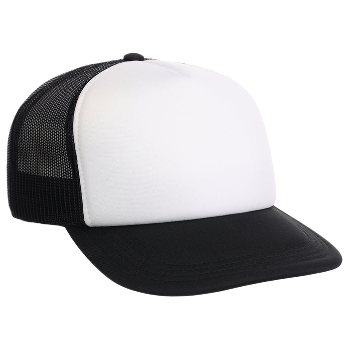 Crowns By Lids Screen Foam Trucker Cap - White/Black