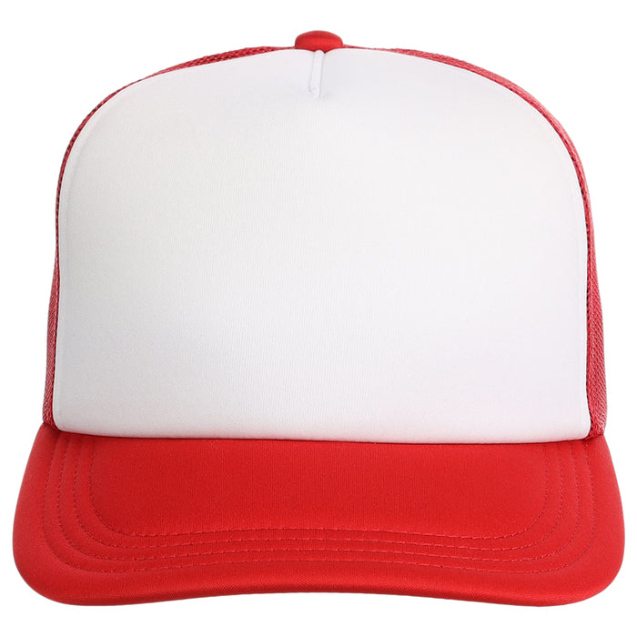 Crowns By Lids Screen Foam Trucker Cap - White/Red