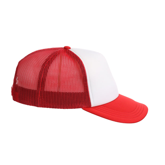 Crowns By Lids Screen Foam Trucker Cap - White/Red