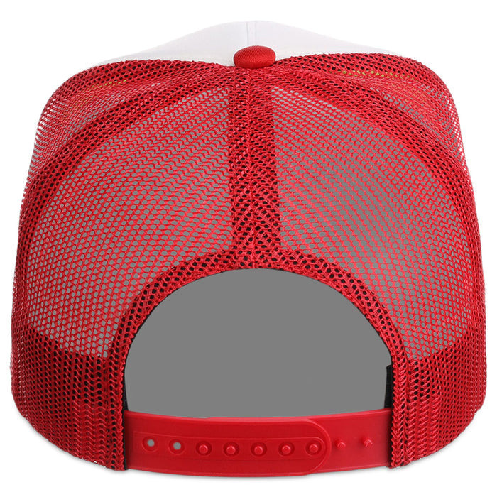 Crowns By Lids Screen Foam Trucker Cap - White/Red