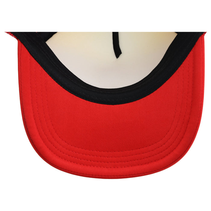 Crowns By Lids Screen Foam Trucker Cap - White/Red
