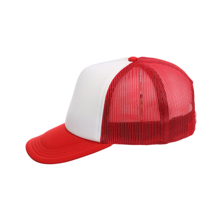 Crowns By Lids Screen Foam Trucker Cap - White/Red