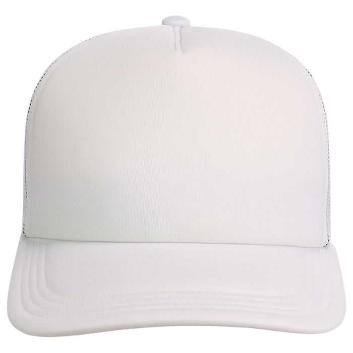Crowns By Lids Screen Foam Trucker Cap - White/White