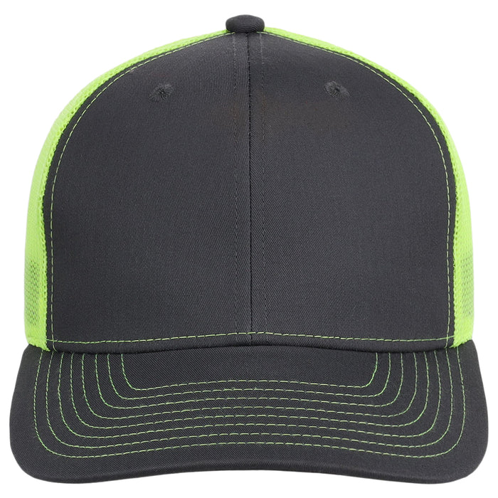 Crowns By Lids Slam Dunk Trucker Cap - Charcoal/Neon Yellow