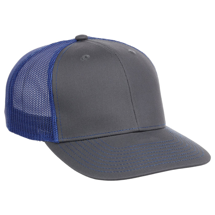 Crowns By Lids Slam Dunk Trucker Cap - Charcoal/Royal Blue