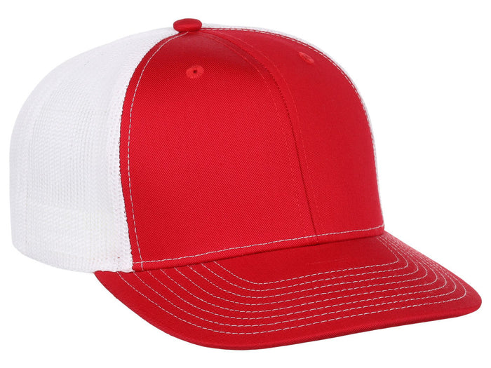 Crowns By Lids Slam Dunk Trucker Cap - Red/White
