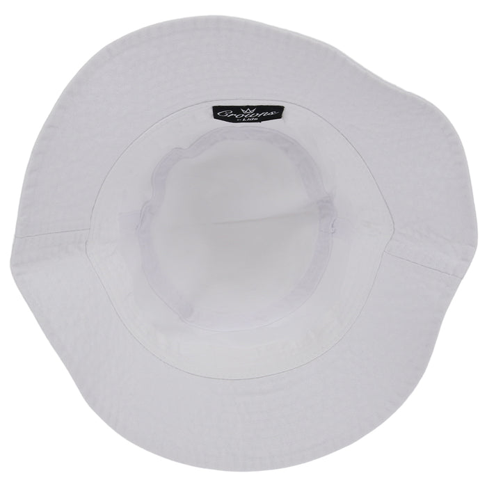 Crowns By Lids Swish Bucket Hat - White