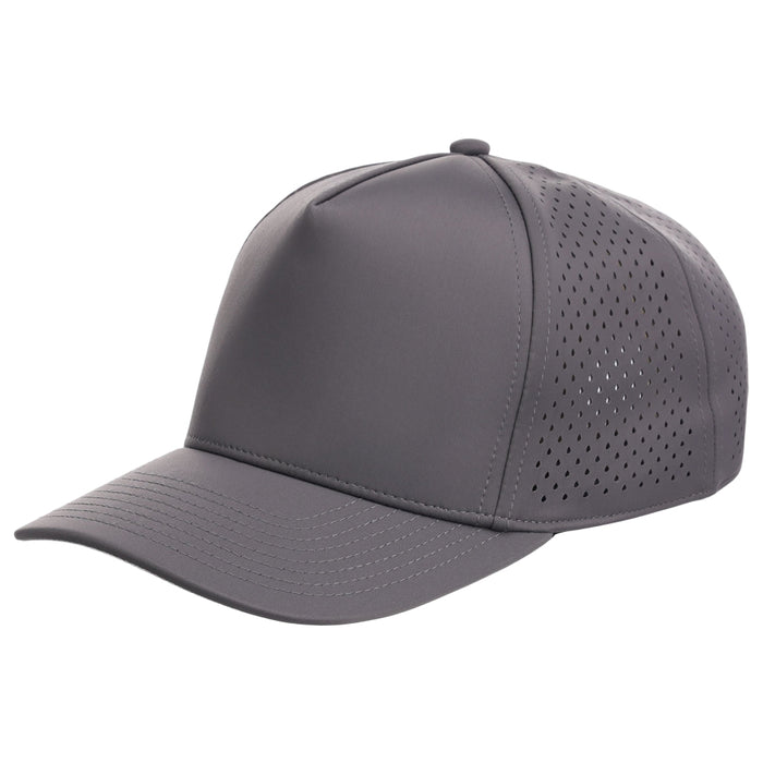 Crowns By Lids Tee Box 5-Panel Tech Cap - Charcoal