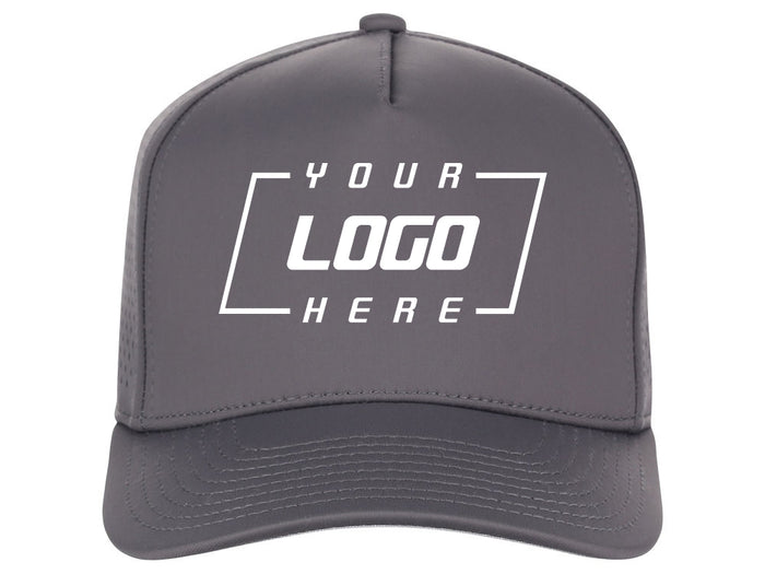 Crowns By Lids Tee Box 5-Panel Tech Cap - Charcoal