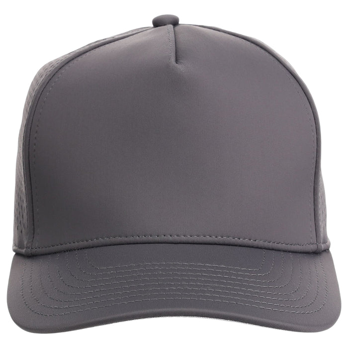 Crowns By Lids Tee Box 5-Panel Tech Cap - Charcoal