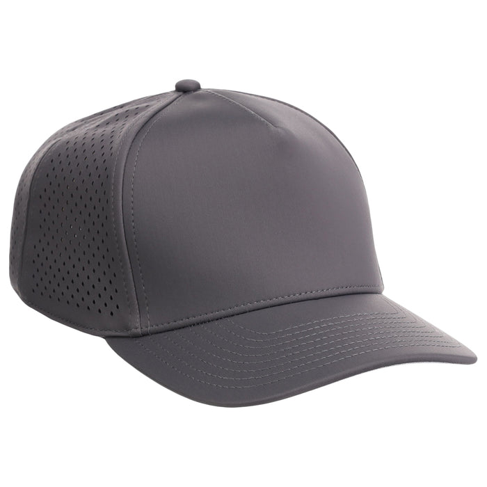 Crowns By Lids Tee Box 5-Panel Tech Cap - Charcoal