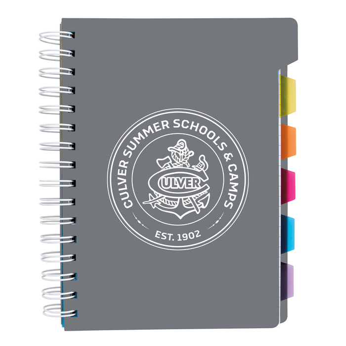 CSSC Spiral Notebook with Tabs - Grey