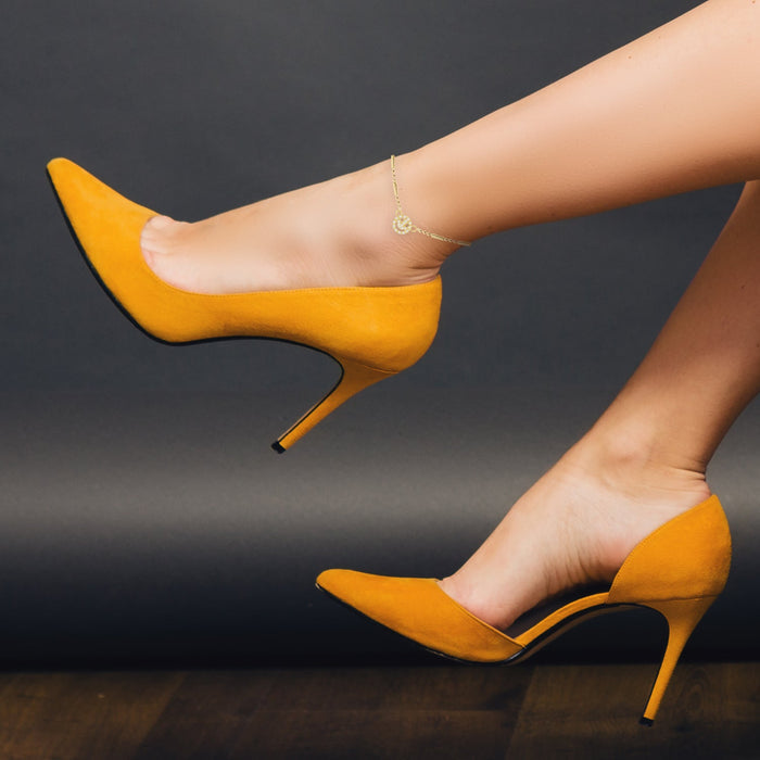 Cubic Zirconia Smile Anklet - ikatehouse